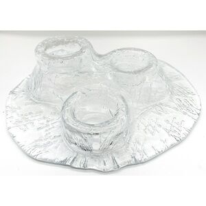 Meri Lasi Volcano Candle Holder, 3 Votive MCM, Midcentury by Pertii Kallioinen